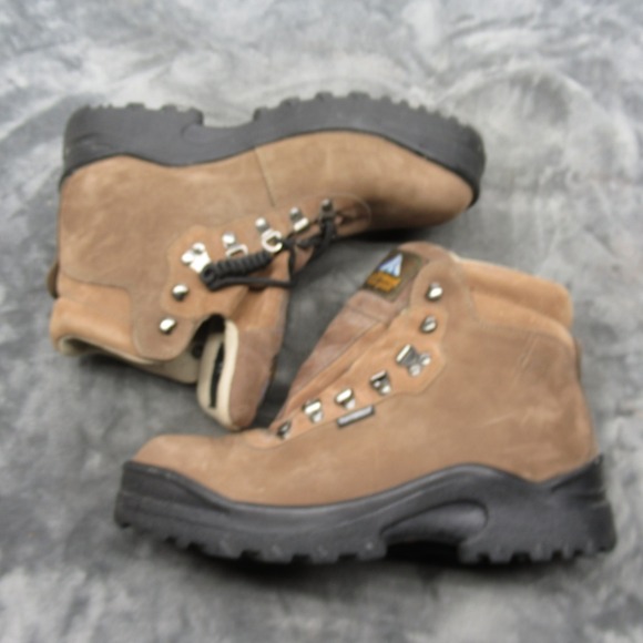 Mt Everest Boots Men 11 Brown Leather Hiking Waterproof Lace Mountaineer Outdoor main image 6